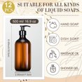 thumbnail image 2 of Botellas dispensadoras de jabón Tessco for you Amber, 500 ml (paquete de 12), 2 of 7