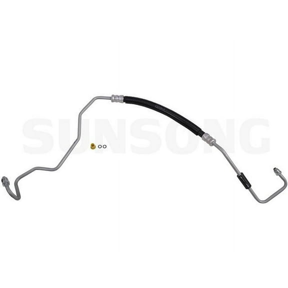 Hydroboost To Gear Power Steering Pressure Line Hose Assembly - Compatible with 2011 - 2018 GMC Sierra 2500 HD 2012 2013 2014 2015 2016 2017