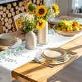 thumbnail image 4 of Yellow Sunflowers Round 13 Inch Placemats Set of 8, Vintage Country Flowers Butterfly Wood Board HeatResistant Non Slip Place Mats for Dining Table, Wipeable Kitchen Table Mats for Housewarming, 4 of 9
