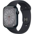 thumbnail image 3 of Restored Apple Watch Series 8 GPS 45mm Midnight Aluminum Case with Midnight Sport Band - M/L. Fitness Tracker, Blood Oxygen & ECG Apps, Always-On Retina Display, 3 of 3