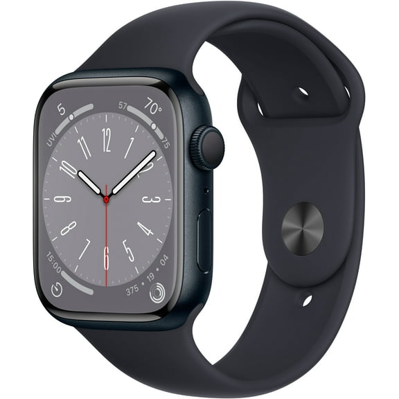 Pre-Owned Apple Watch Gen 8 Series 8 45mm Midnight Aluminum - Midnight Sport Band 3K758LL/A