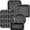Black 1, variant on Premium 17 Piece Bakeware Sets | Carbon Steel, Non Stick & Oven Safe up to 500°F | Complete Baking Kit includes 9 Inch Round Cake Pans - Spring Form Pan - Cookie Sheets - Muffin Pan
