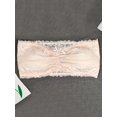 thumbnail image 3 of Elegant Plus Size Wireless Strapless Bandeau Bra with Mini Bow and Lace Detailing, 3 of 7