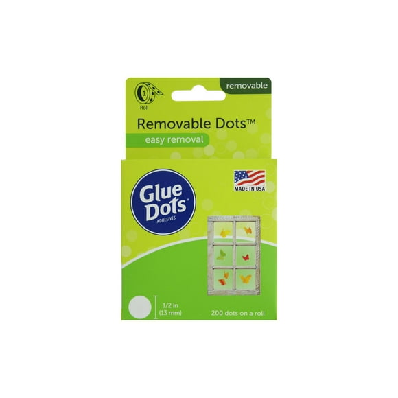 Glue Dots Removable 1/2" Box 200pc