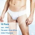 thumbnail image 2 of 10 pieces of cotton disposable underwear, disposable and portable, pure cotton underwear, men's portable when going out, 2 of 5