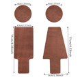 thumbnail image 3 of Letrero de madera para baño Fiudx para decorar la pared, 3 of 7