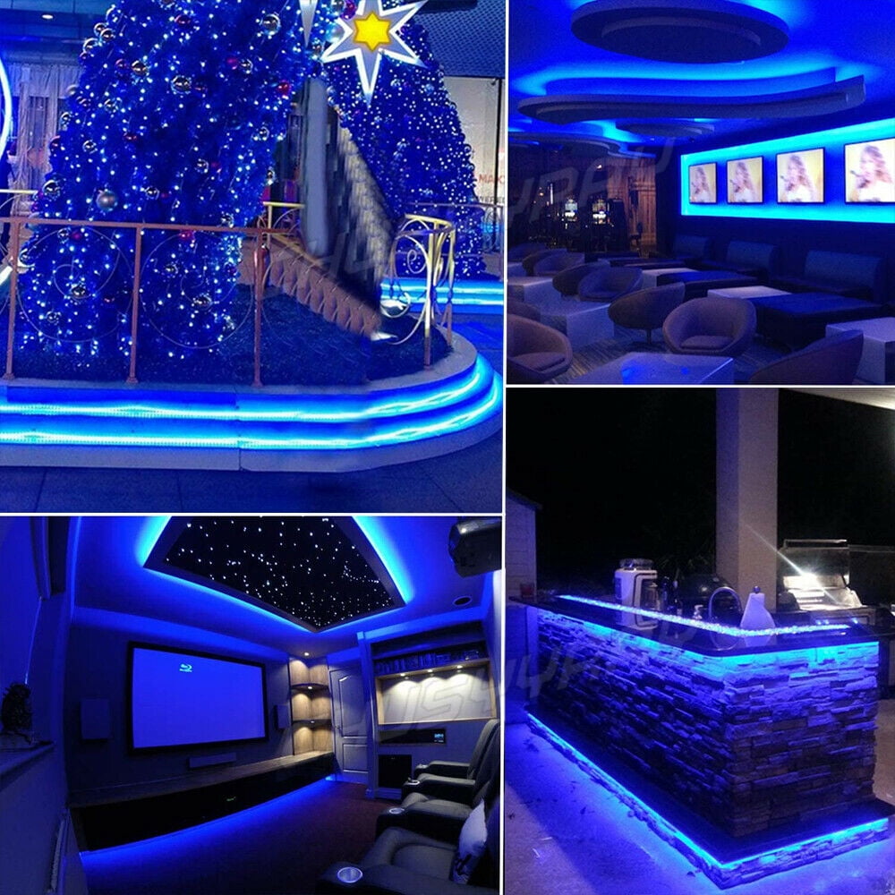 2pcs 16 ft / Blue LED Strip Black Light Night Fishing Boat PCB