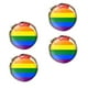 thumbnail image 2 of 2 pares de gemelos con diseño de arcoíris para trajes, con decoraciones del mes del Orgullo Gay, 2 of 5