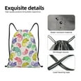 thumbnail image 5 of Drawstring Backpack - Cute Chameleons Splash Proof Small Drawstring Gym Bag for Women Men, Cinch Sports String Bag Backpack for Travel Swimming Beach, 5 of 8