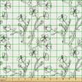 thumbnail image 2 of Ambesonne Floral Vintage Fabric by the Yard Upholstery, Continuous Sakura, 3 Yards, Dark Grey White, 2 of 5