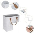thumbnail image 2 of Premium Felt Staircase Baskets for Carpeted and Wooden Stairs,Stair Step Storage Organizer for Home and Office Decor (New Light Grey), 2 of 13