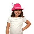 thumbnail image 3 of Pink Ladies Hat with Edelweiss Pin and Feathers, 3 of 6