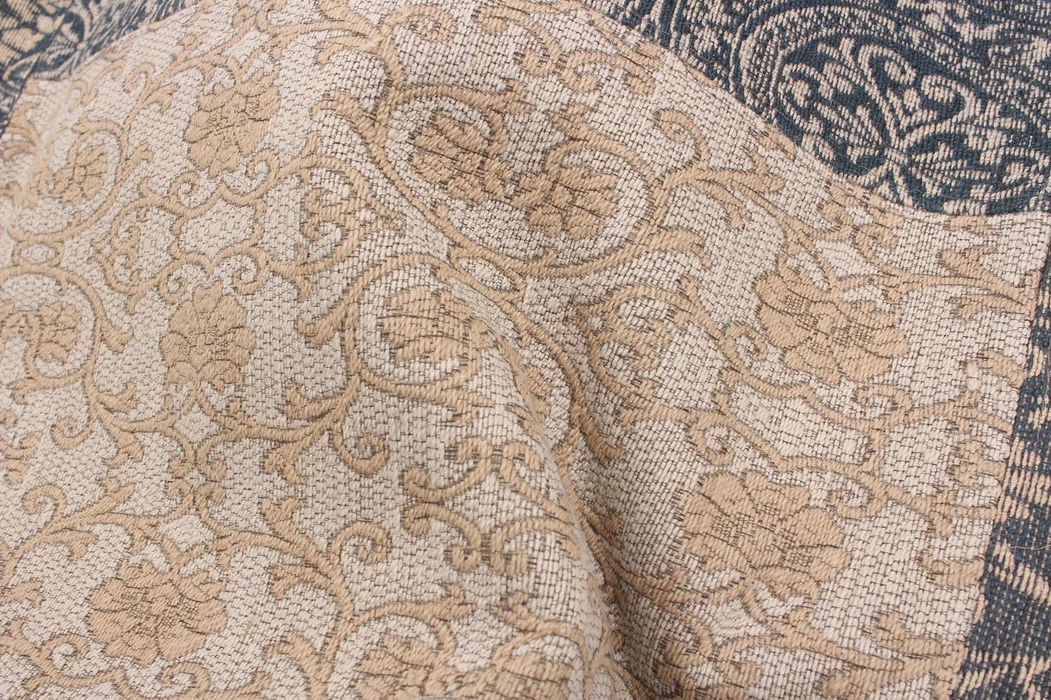 ECARPETGALLERY 5'8" x 7'7" Transitional Collage Handmade Area Rug for Living Room, Dining Room and Bedroom in Blue