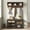Brown, variant on Tribesigns Entryway Coat Racks with Shoe Storage Bench, Industrial Hall Tree with 3 Storage Cubbies and 7 Hooks for Entrance, Hallway, 5-in-1 Design, Vintage Grey