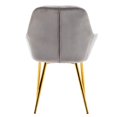 thumbnail image 5 of Sarah Premium Metallic Gray Accent Bucket Upholstered Modern Dining Chairs Set of 2, 5 of 6