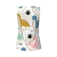 thumbnail image 5 of Picia Cute Dinosaurs Pattern Women's Workout Tank Top,Breathable Activewear,Slim Fit Athletic Top,Versatile Workout Moisture-wicking top-Medium, 5 of 9