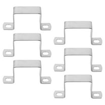LOLIPPYY 6Pcs U Shaped Pipe Brackets for Securing Square Tubes with Stainless Steel