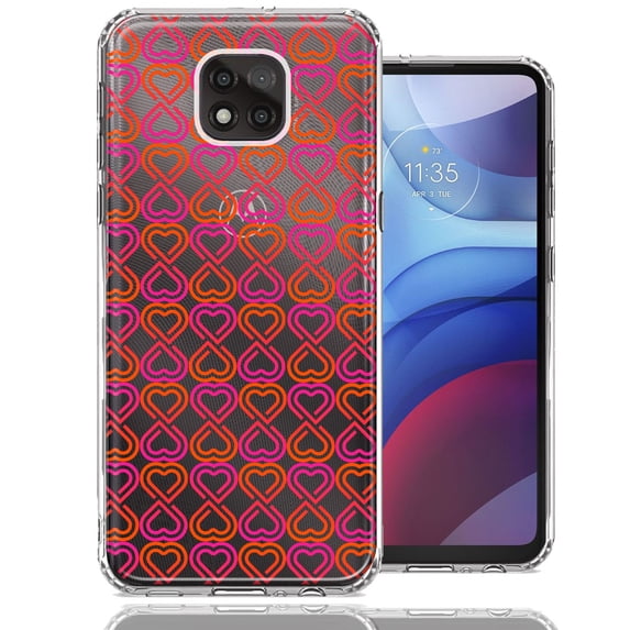 MUNDAZE For Motorola Moto G Power 2021 Infinity Hearts Design Double Layer Phone Case Cover
