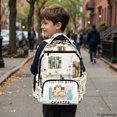 thumbnail image 6 of FUIALDOLG Bookish Bulldog Bag School Bag with Adjustable Shoulder Strap Adjustable Padded Straps Book Bag, Multi-Pocket 17 Inch Multi-pocket Bookbag for Casual Middle Back to School, 6 of 9