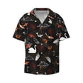 thumbnail image 5 of Daiia Animal Koi Fish Men's Linen Shirts Short Sleeve Casual Shirts Button Down Shirt for Men Beach Summer Wedding Shirt-XX-Large, 5 of 6