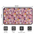 thumbnail image 5 of Halloween Cute Icons on Pink Pattern Door Rugs,Washable Non Slip Door Mats Indoor,Decorative Door Mats,Entry Mat Indoor for Entrance,Bedroom,Kitchen,Bathroom,30"x17", 5 of 6