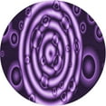thumbnail image 1 of Ahgly Company Machine Washable Indoor Round Transitional Purple Area Rugs, 3' Round, 1 of 7