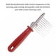thumbnail image 3 of Greeniant Peine Dematting Pet Metálico Inoxidable Inoxidable A prueba de herrumbre Tijeras huecas Acero Bruñido 2.5 pulgadas Aseo Enredos Mango Suministros para perros, 3 of 6
