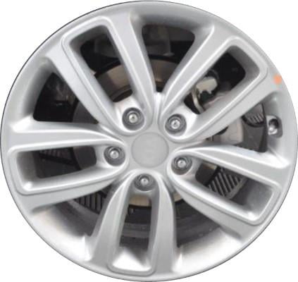 Partsynergy Replacement For New Replica Aluminum Alloy Wheel Rim 16 Inch Fits 2017-2018 Hyundai Elantra 5 Lug 114.3mm 10 Spokes 