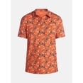thumbnail image 5 of Birdie Bound Halloween Spooky Skeleton Print Golf Polo Shirt, Men's Sizes S-4XLT, 5 of 5