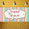 thumbnail image 7 of Colorful Design Thanks Banner Glitter Text Appreciation Decoration for Teacher's Day Employee Recognition Party Decor, 7 of 7