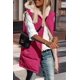 thumbnail image 4 of Abrigo PRETTYGARDEN Chaleco Largo Reversible Otoño 2025 Rojo Rosado Talla S, 4 of 6