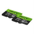 thumbnail image 4 of PNY 64GB Elite-X Class 10 U3 V30 microSDXC Flash Memory Card 2-Pack - 100MB/s, Class 10, U3, V30, A1, 4K UHD, Full HD, UHS-I, micro SD, 4 of 7