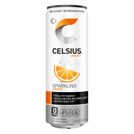 celsius drink energy orange oz pack fl walmart