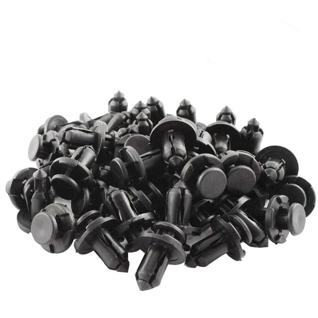 80 Pcs Pinces de Fixation 10 mm 91503-SZ3-003 Type Poussoir Super Résistantes pour Pare-Chocs, Pinces à Rivets Évasées