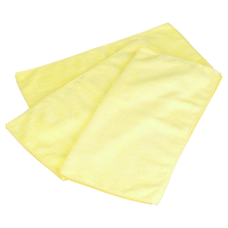 Sugarday Microfiber Cleaning Cloth 15 Pack - Purpose Cleaning Towels Reusable Rags Dish Cloths for Cleaning House, Kitchen, Glass (Size: 11.8 x 11.8