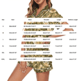 thumbnail image 3 of MEICHEN Lounge Set for Women 4Pcs Womens Satin Silky Pajama Sets Short Sleeve Shirt XS-4XL Pajamas Set Soft Loungewear Sleepwear Summer Essentials Fashion Sleepwear, 3 of 4