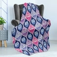 thumbnail image 4 of Owl Soft Flannel Fleece Blanket, Tired Eyes Closed Sleeping Owls Silent Flight Kids Vertical Design Illustration, Cozy Plush for Indoor and Outdoor Use, 70" x 90", Pink Purple Blue, by Ambesonne, 4 of 5