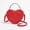 Red, variant on Cute Heart‑Shaped Crossbody Purse, Faux Leather Love Heart Shape Shoulder Bag for Women