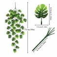 thumbnail image 3 of Chamoist Hanging Artificial Ferns for Outdoors,Ruscus Greenery Stems,3pc Artificial Green Leaf Garland Vines Hanging Spray for Diy Wedding Arch Bouquet Filler Table Centerpieces Home Decor, 3 of 9