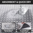 thumbnail image 4 of QiCaiJia Kitchen Rugs Mat Non Slip Washable, Super Absorbent Kitchen Mats for Floor, Rubber Backing Soft Braided Standing Floor Mats Sink Mat Runner Rug, 17"x47" Gray, 4 of 9