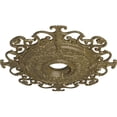 thumbnail image 3 of 38 3/8"OD x 6 5/8"ID x 2 7/8"P Orleans Ceiling Medallion (Fits Canopies up to 8 1/4"), Hand-Painted Mississippi Mud Crackle, 3 of 6