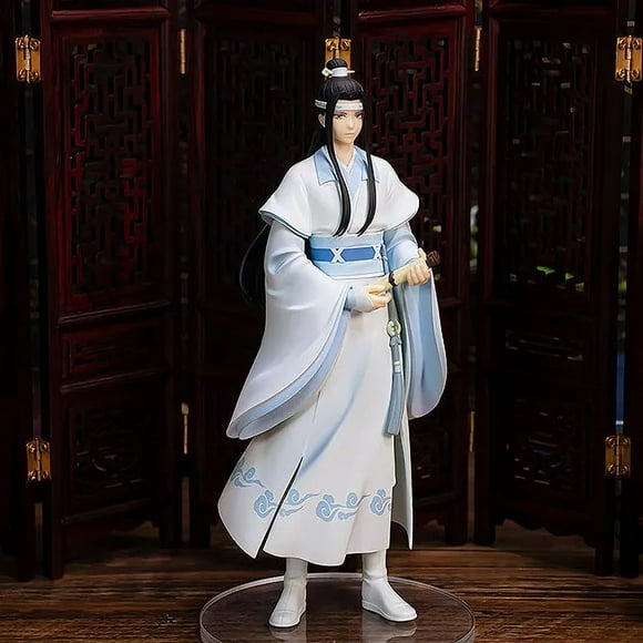Action Figures Genuine19cm Mo Dao Zu Shi Ainme Figure Wei Wuxian Lan Wangji Pvc Collection Model Dolls Decor Birthday Toy Gifts