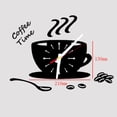 thumbnail image 2 of kiplyki Coffee Diy Acrylic Shape Removable 3D Mirror Wall Sticker Decorative Clock, 2 of 4