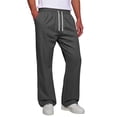 thumbnail image 3 of KLHDSF Men's Baggy Bootcut Sweatpants Wide Leg Flared Stretch Elastic Waist Drawstring Cotton Lounge Workout Casual Pants Dark Gray XL, 3 of 8