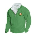 thumbnail image 1 of SDNall Mens Printed Stand-Up Collar Zipper Long-Sleeved Top, 1 of 3