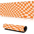 thumbnail image 1 of Retro Chess Board Desk Mat Orange Checker Gaming Mouse Pad XXL Extended Mouse Pad Mat NonSlip Base with Stitched Edges Perfect for Office, Computer, Keyboard Classic and Stylish, 1 of 6
