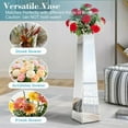 thumbnail image 5 of 28.86" Tall Silver Glass Floor Vase, ModernDecorative Mirror Vases, Large Flower Vase forHome Decor Living Room, Entryway, Office, 5 of 6