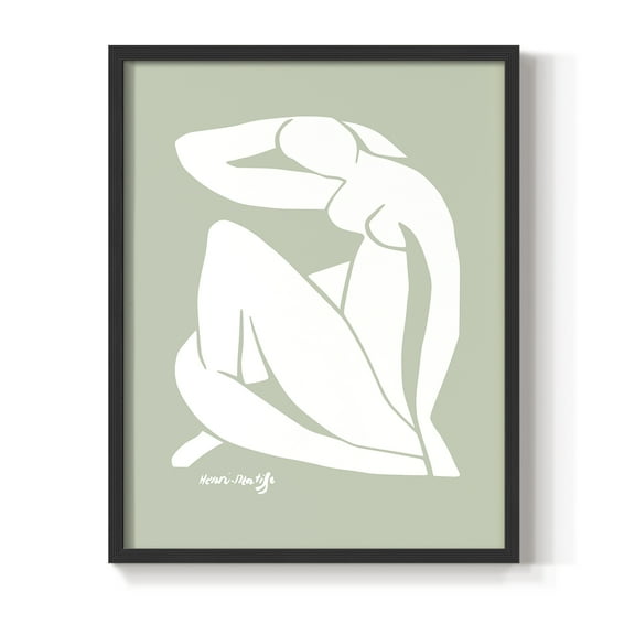 Matisse CDXCII in Black Solid Wood Framed Print No Nail Hanging