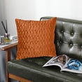 thumbnail image 5 of Funda de almohada de terciopelo de 18x18 "con ribete con estampado de tijeras, funda de cojín suave y lujosa adecuada para sofá y sala de estar de granja, 5 of 5