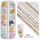 thumbnail image 1 of Accesorios para decoración de uñas, cadena de joyería para decoración de uñas, 12 rejillas, pegatinas decorativas para decoración de uñas, cadena de metal, cadena para uñas, 1 of 2